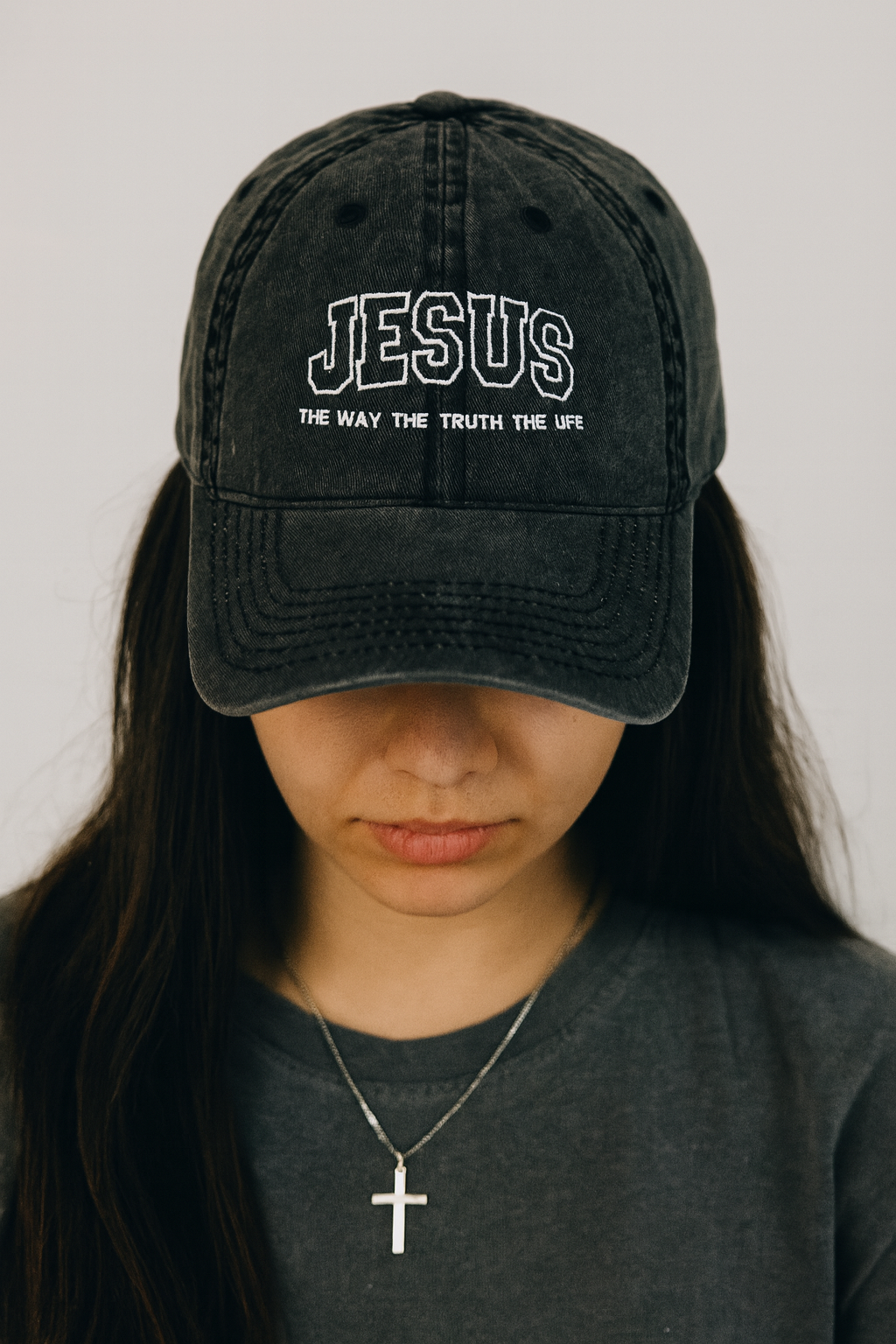 Christian Jesus Baseball Caps, Jesus The Way The Truth The Life Embroidery Religious Hat, Jesus Team Baseball Hat, Christian Gift LAFH02